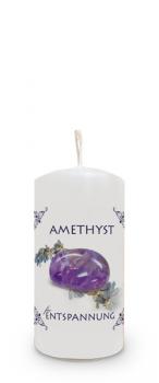 Energiekerze Amethyst/Entspannung 100/50