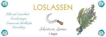 Jahreskreiskärtchen LOSLASSEN (mit Segensspruch)