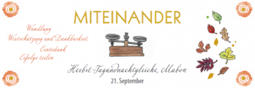 Jahreskreiskärtchen MITEINANDER (mit Segensspruch)