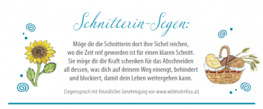 Jahreskreiskärtchen LOSLASSEN (mit Segensspruch)