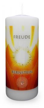Energiekerze Bernstein/Freude 200/80