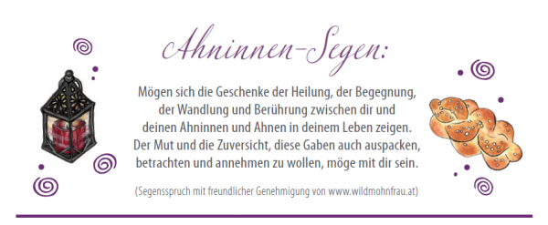 Jahreskreiskärtchen DANKBARKEIT (mit Segensspruch)