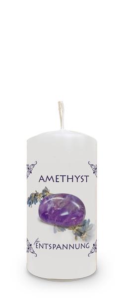 Energiekerze Amethyst/Entspannung 100/50