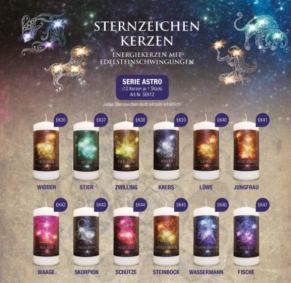 Serie "Astro"/Sternzeichenkerzen 150/70